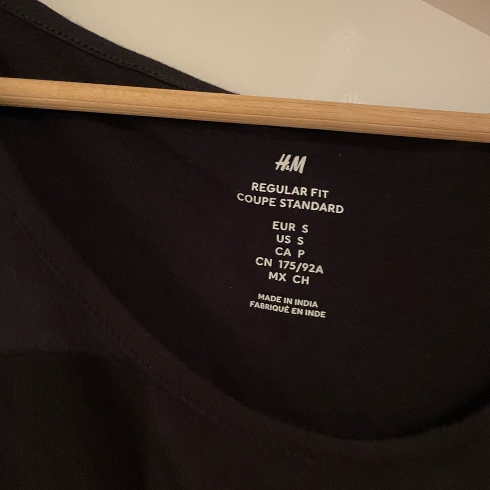 H&M, black, tank, crewneck, sleeveless, small, womens - Picture 3 of 3